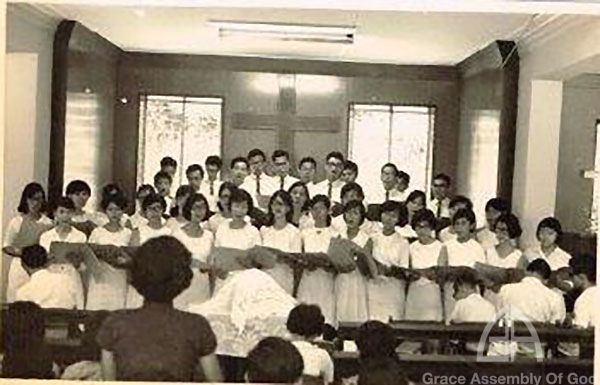Worship service with Holy Communion and Church Choir Pre 1973